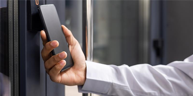 Using phone to unlock door image